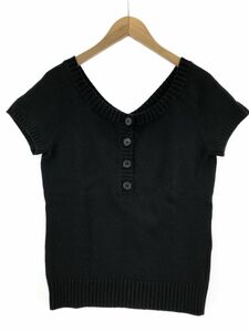 UNTITLED アンタイトル サマー ニット セーター size4/ブラック ■◇ ☆ ebb9 レディース