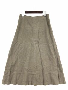 LOUNIE Lounie linen. длинная юбка size38/ светло-коричневый тон #* * ebb9 женский 