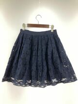 JILLSTUART ジルスチュアート レース スカート size4/紺 ■◇ ☆ ebb9 レディース_画像4