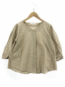 UNTITLED アンタイトル プルオーバー シャツ size2/ベージュ ■◇ ☆ ebb9 レディース