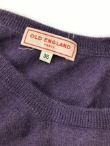 ゆうパケットOK OLD ENGLAND オールドイングランド カシミヤ100% ニット セーター size36/紫 ◇■ ☆ ebb9 レディース_画像6