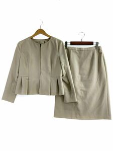 JILLSTUART Jill Stuart no color setup jacket skirt suit size on M under 4/ beige ## * ebb9 lady's 