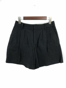 TOMORROWLAND トゥモローランド ウール混 ショート パンツ size34/チャコールグレー ◇■ ☆ ebb9 レディース