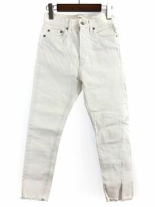 SEA シー カットオフ デニムパンツ size24/白 ■◇ ☆ ebc6 レディース