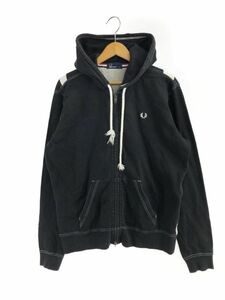 FRED PERRY フレッドペリー ジップアップ パーカー sizeXL/ブラック ■◇ ☆ ebc6 メンズ