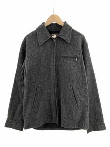 JOHNSON WOOLEN MILLS ジョンソンウーレンミルズ ウール混 ジップアップ ジャケット sizeM/チャコールグレー ◇■ ☆ dkc7 メンズ