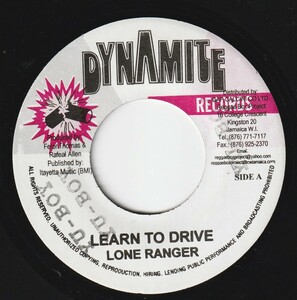 JA盤７”EP★Lone Ranger★Learn To Drive★83年★Unmetered Taxi Riddim★Dynamite★Sly & Robbie★超音波洗浄済★試聴可能