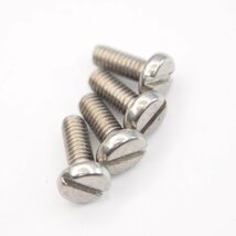 Slotted Pan Head Round Head Machine Screw M4x10 パンヘッドスクリュー 4本 LambrettaランブレッタVESPA ベスパ マイナスネジ_画像1