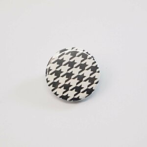 Button badge 25mm houndstooth 缶バッジ 千鳥格子 Vespa Lambretta ベスパ ランブレッタ 50S 100 ET3 GTR RALLY PX200E 160GS