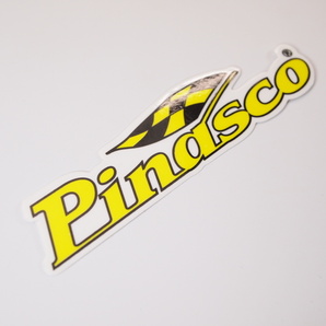 Sticker PINASCO logo yellow l=105mm w=25mm ピナスコ ロゴ ステッカー デカール シール VESPA ベスパ Lambretta ランブレッタ ピアジオの画像2