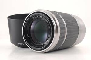 動作品 ソニー SONY E 55-210mm f4.5-6.3 OSS SEL55210 Eマウント AF 一眼カメラレンズ フード付 管K6041