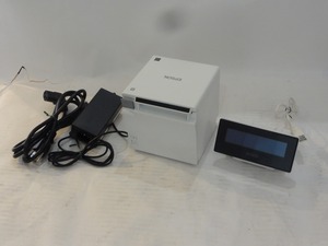 TTOWN★ リサイクル EPSON レシートプリンター TM-m30 M335B / カスタマディスプレイ DM-D30 M336A　L-2