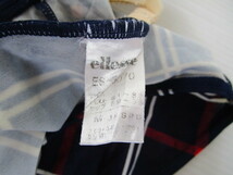 ♪エレッセ ellesse♪ カップ付き チェック柄 ベーシックタイプ 女子競泳用水着 Mサイズ 　a16_画像8