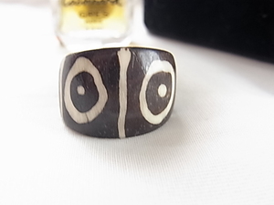  Vintage | Vintage wooden Asian style Indian style unisex design size 12~13 ring ring *