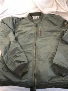 REMI RELIEF L-2B フライトジャケット ブルゾン カーキ OLIVE L LARGE USED加工