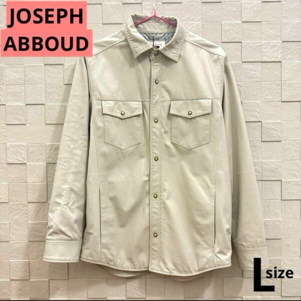 【新品】JOSEPH ABBOUD シープレザー　ジャケット　アウター ブルゾン