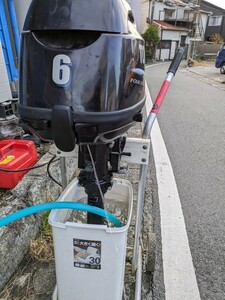 トーハツ 4スト 船外機6馬力淡水で使用　S足