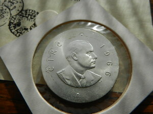 アイルランド　10シリング 銀貨 .833　イースター蜂起50周年記念 1966年　　硬貨　コイン　　