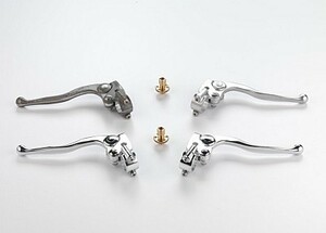 カスタムテック製ブレーキレバー SR400 SR500 ビラーゴ ViragoドラッグスターDS250 TW 7/8インチ用 アルミ ケーブルレジスター 真鍮