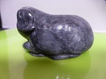 玉猪　玉豚　置物　和田玉　青花仔料　台付　７X4X4cm 192g_画像7