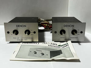 【2点】デノン DENON MCカートリッジ用昇圧トランス AU-320 説明書付き