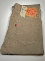 【新品・未使用】リーバイス 505 コーデュロイ W33 L32 レギュラーフィット ストレート ＆ ストレッチ Levi's 505 Rinse Timberworlf Cord_画像7