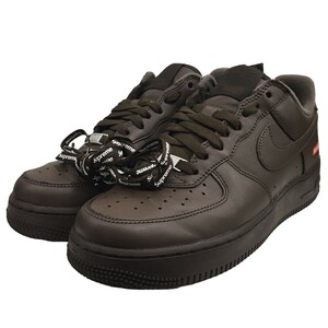 Supreme × NIKE　 23AW Air Force 1 Low Baroque Brown ロゴ エアフォース1スニーカー 商品番号：8056000174991