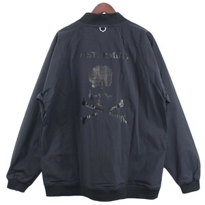 mastermind japan NEW ERA　 23SS Bomber Jacket Black x Black スカル ロゴ ボンバージャケット ：8056000176018