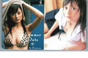 【未使用】小松彩夏　写真集　Summer Date　ワニブックス　テレホンカード テレカ　-32-