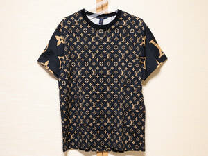 LOUIS VUITTON ルイヴィトン モノグラム チェーン付き 半袖 カットソー Tシャツ XL ユニセックス (RW212 GR5 FLTS25)