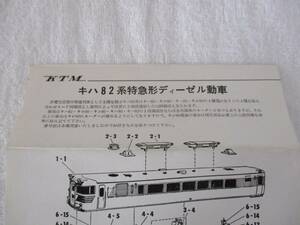 カツミ☆キハ８２系特急形ディーゼル動車組立て説明書