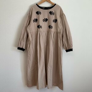 SM2 サマンサモスモス ETHICAL CRAFTS 毛羽立ちコットン 刺繍使い ワンピース レディース 美品