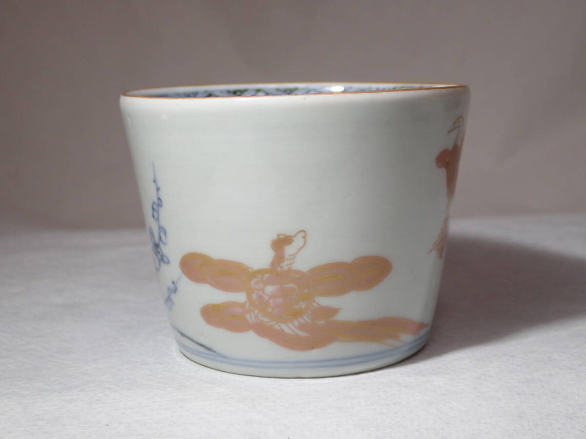 蕎麦猪口 そば猪口 古伊万里 無傷完品 そばちょこ 龍 竜 干支 染
