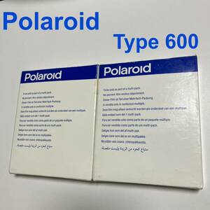 【未使用品】Polaroid ポラロイド Type 600 ジャンク フィルム 2箱 期限切れ フイルム