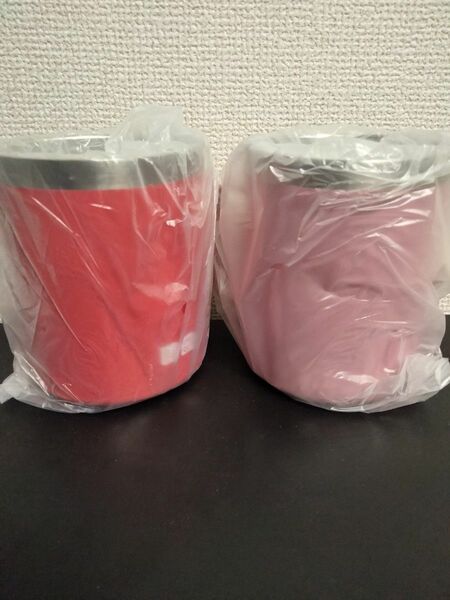 ユニクロ　ステンレスマグカップ　赤とピンク