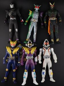 仮面ライダー　ソフビ　６体セット　フォーゼ　メテオ　W　ドライヴ　アナザーアギト　フォーゼ（メテオフュージョン）