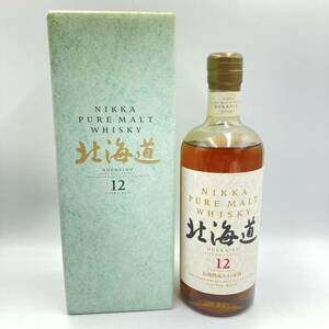 2.7 KA-B2023★未開栓 ニッカ ピュアモルト 北海道 12年★クール便不可/容量 750ml/アルコール分 43%/ウイスキー/EA0 EA7
