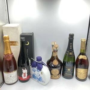 2.16 KI-B2155★未開栓 お酒 6本まとめ（HEDI.まねきつね.原酒華泉.PIAT）★クール便不可/容量720〜750ml/アルコール分11%未満〜43%/BG6CC5