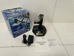 【SONY PS2 Logitech FLIGHT FORCE サイドワインダーF フライトフォース コントローラー ＪーUC10 本体 アダプタ】