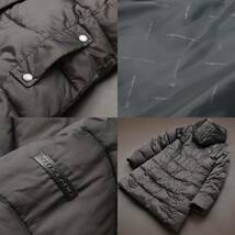 XR01　イタリアASTROLABIO　中綿コート　レディース　50　軽量　ひざ丈　スリム　ジャケット　セレブ愛用　シンプル　コート　フード着脱可_画像3