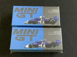 未開封 MINI-GT 1/64 ティレル P34 スウェーデンGP 1976 優勝車 #3 2位入賞車 #4 2台セット