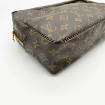 LOUIS VUITTON ルイ・ヴィトン トゥルーストワレット28 モノグラム ポーチ セカンドバッグ ブラウン PVC レディース メンズ M47522 USED_画像3