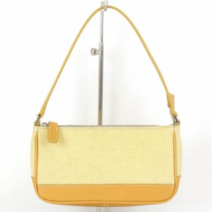 [USED] ручная сумочка желтый × orange парусина / кожа 