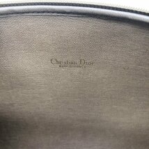 Christian Dior クリスチャンディオール ハニカム クラッチバッグ ポーチ セカンドバッグ ベージュ ブラウン レディース PVC USED_画像8