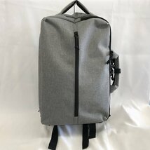 『USED』 ikka イッカ SQVALO WORKS シャンブレー 3WAY バッグ リュック・デイパック グレー_画像1