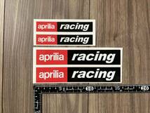 送料無料 Aprilia Racing RSV4 / RS4 / Tuono Decals Stickers アプリリア ステッカー シール デカール 4枚セット_画像1