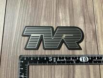 ★送料無料★TVR Text Style Self Adhesive Car Badge カー サイン バッジ バッチ 100mm x 38mm 2枚セット_画像2