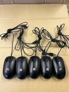 hp 　USB光学式マウス　 M-U0034-O　5個セット　（1）