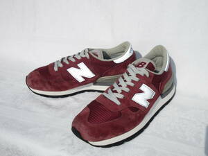 中古品 国内正規 M990BD バーガンディNV 廃盤 New Balance USA MADE US9 27cm ニューバランス 限定 made in USA nv15761300JP1700大谷着用