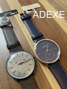 新品　2点セット　ADEXE アデクス　腕時計　アナログ　メンズ　③①①